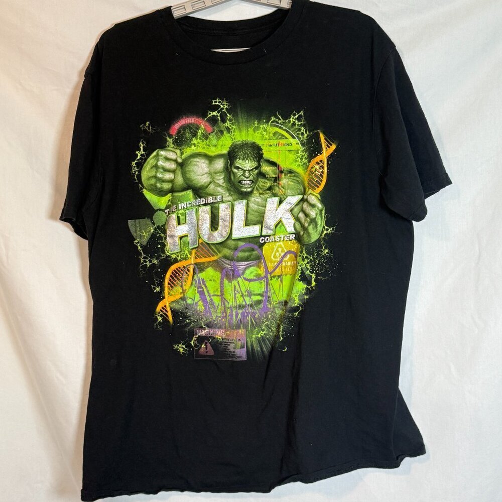Universal Studios Incredible Hulk Coaster Graphic Tee‎ XL